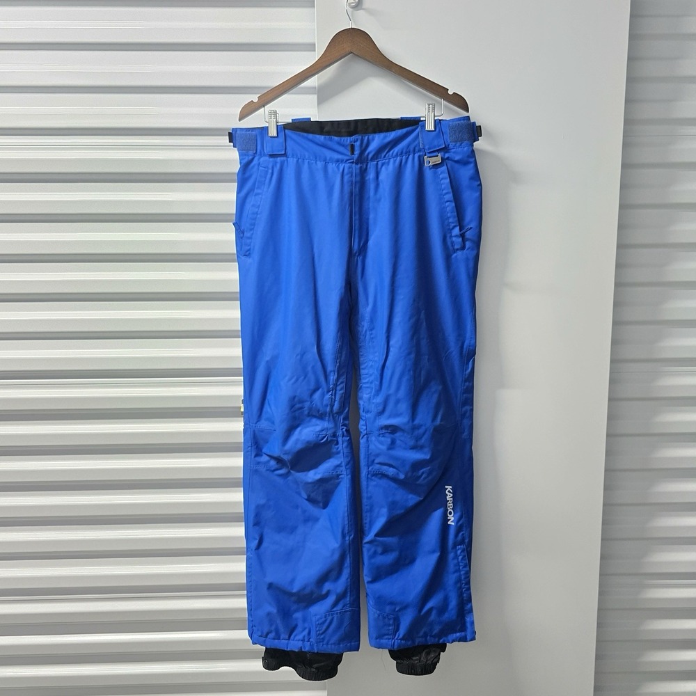 Karbon Ski Pants Mens Medium Cobalt Blue Insulated Waterproof Snowboard K4310